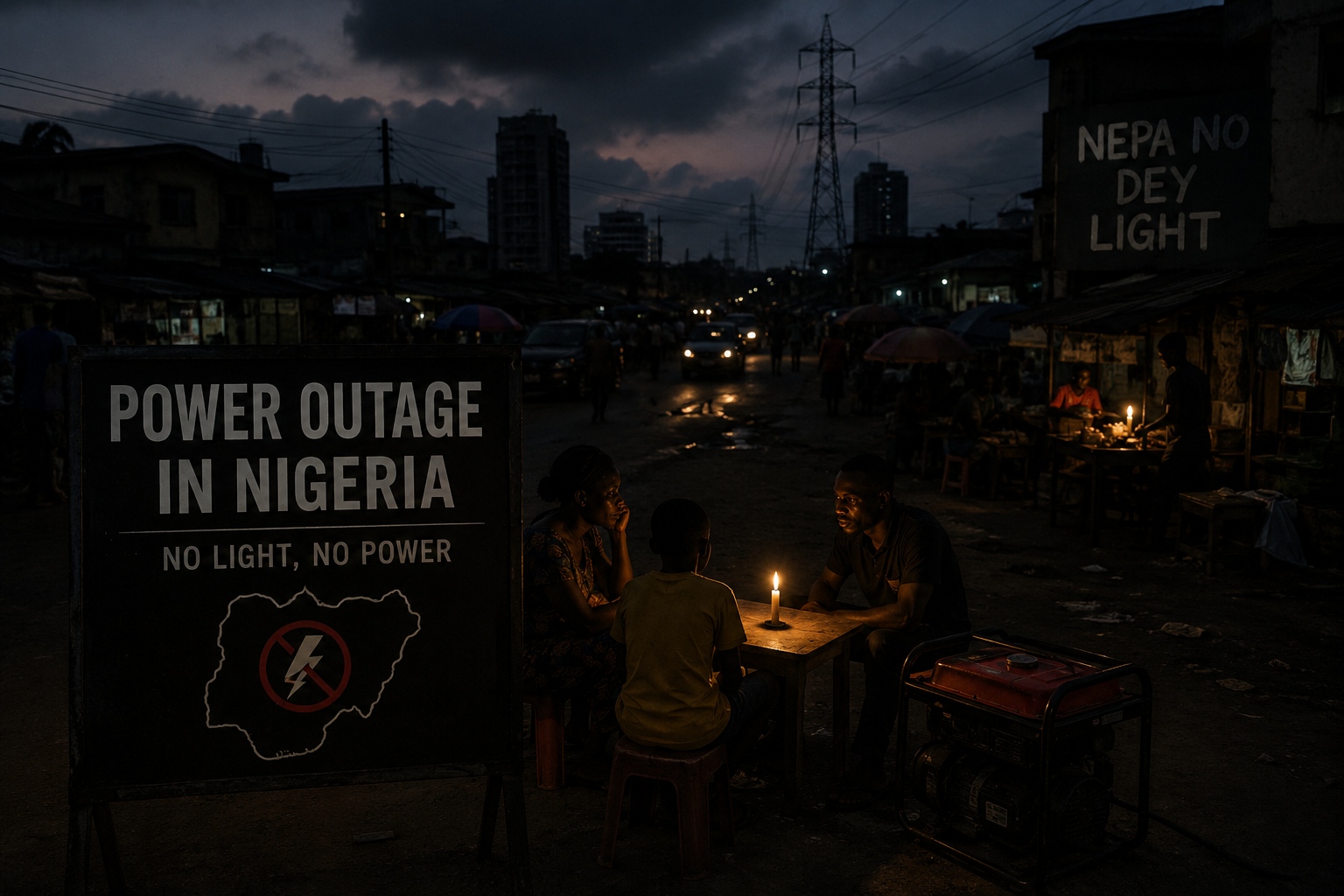 Power outage in Nigeria